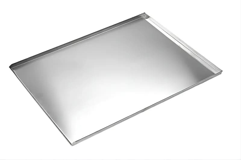 Aluminum Tray 60x40 cm, H 2.5 cm, 3-Rim