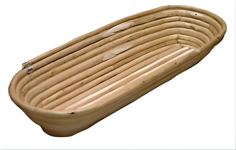 Wooden Proofing Basket, Oval, 2 kg, 46x17 cm