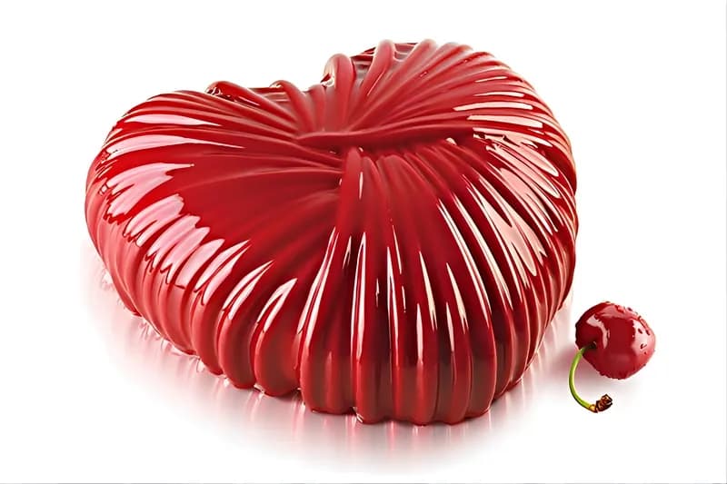 Silicone Mold Big Heart "Lovely 1200", 182x173 mm, H 68 mm