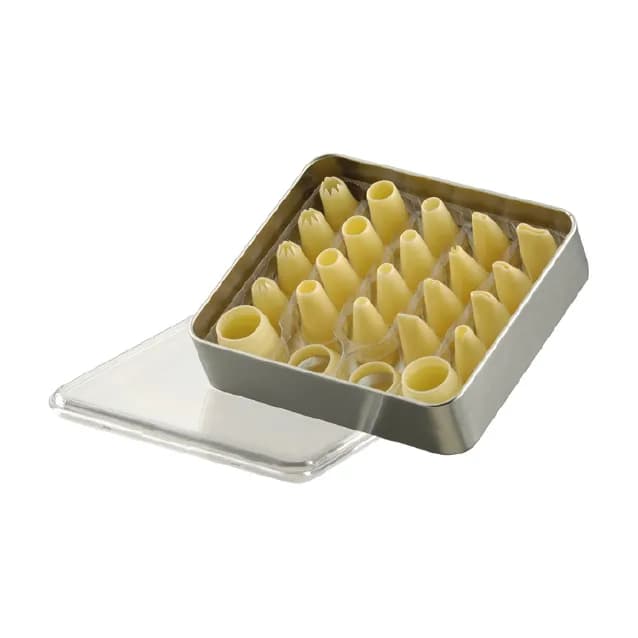 Piping tubes set, 20 pcs, PP - 8 holes